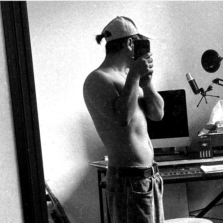 Bibek Rana in his home studio